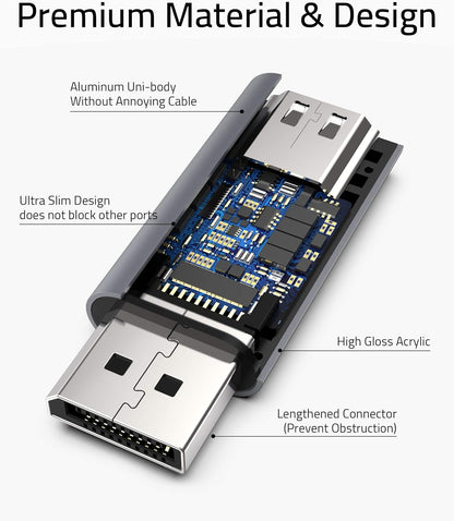 Transform Your Viewing Experience with Our High-Performance DisplayPort to HDMI Adapter - Effortlessly Connect Your Devices in Stunning 4K Resolution!
