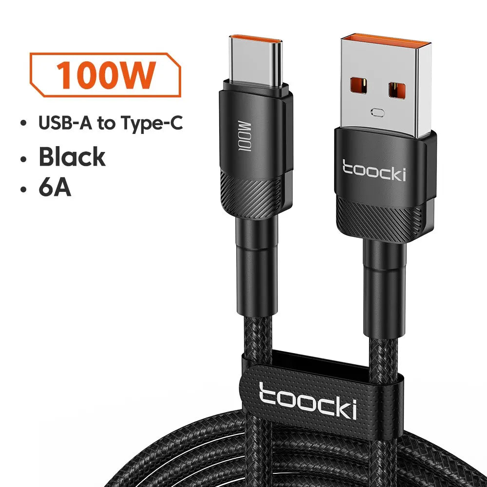 High-Speed USB Type C Fast Charging Cable for iPhone 15/14/13/12/11 & Huawei P40/P30 - Durable, Versatile, and Certified for Safety