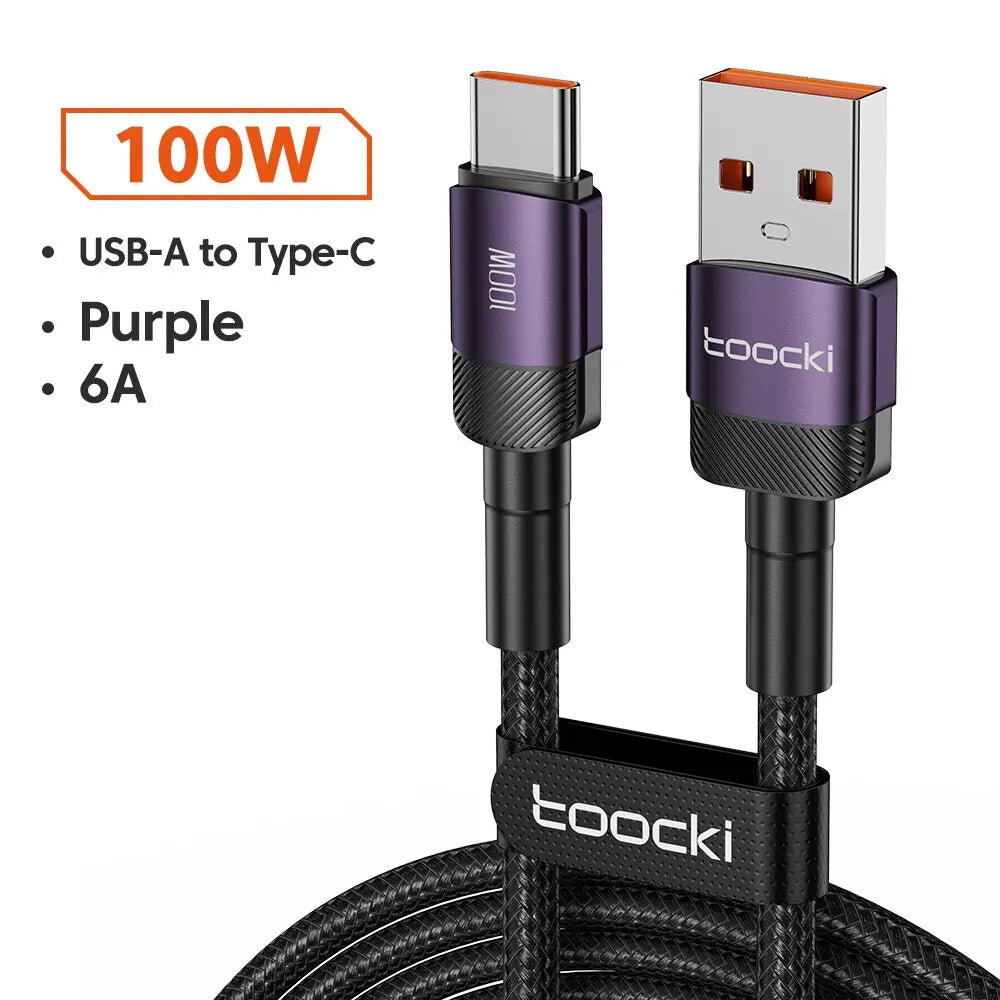 High-Speed USB Type C Fast Charging Cable for iPhone 15/14/13/12/11 & Huawei P40/P30 - Durable, Versatile, and Certified for Safety