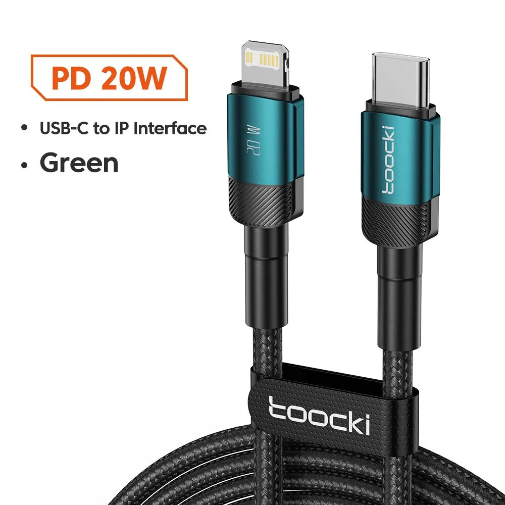 High-Speed USB Type C Fast Charging Cable for iPhone 15/14/13/12/11 & Huawei P40/P30 - Durable, Versatile, and Certified for Safety
