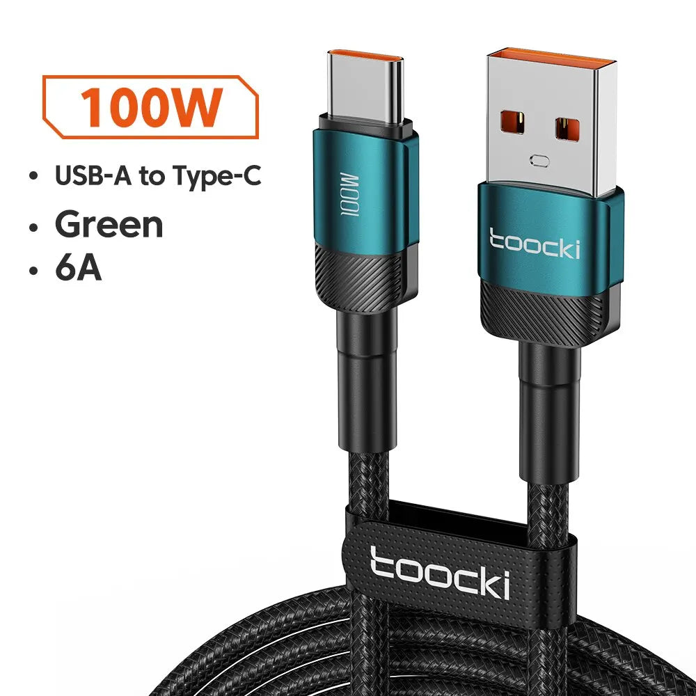 High-Speed USB Type C Fast Charging Cable for iPhone 15/14/13/12/11 & Huawei P40/P30 - Durable, Versatile, and Certified for Safety