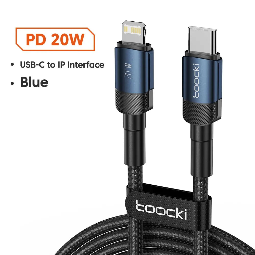 High-Speed USB Type C Fast Charging Cable for iPhone 15/14/13/12/11 & Huawei P40/P30 - Durable, Versatile, and Certified for Safety