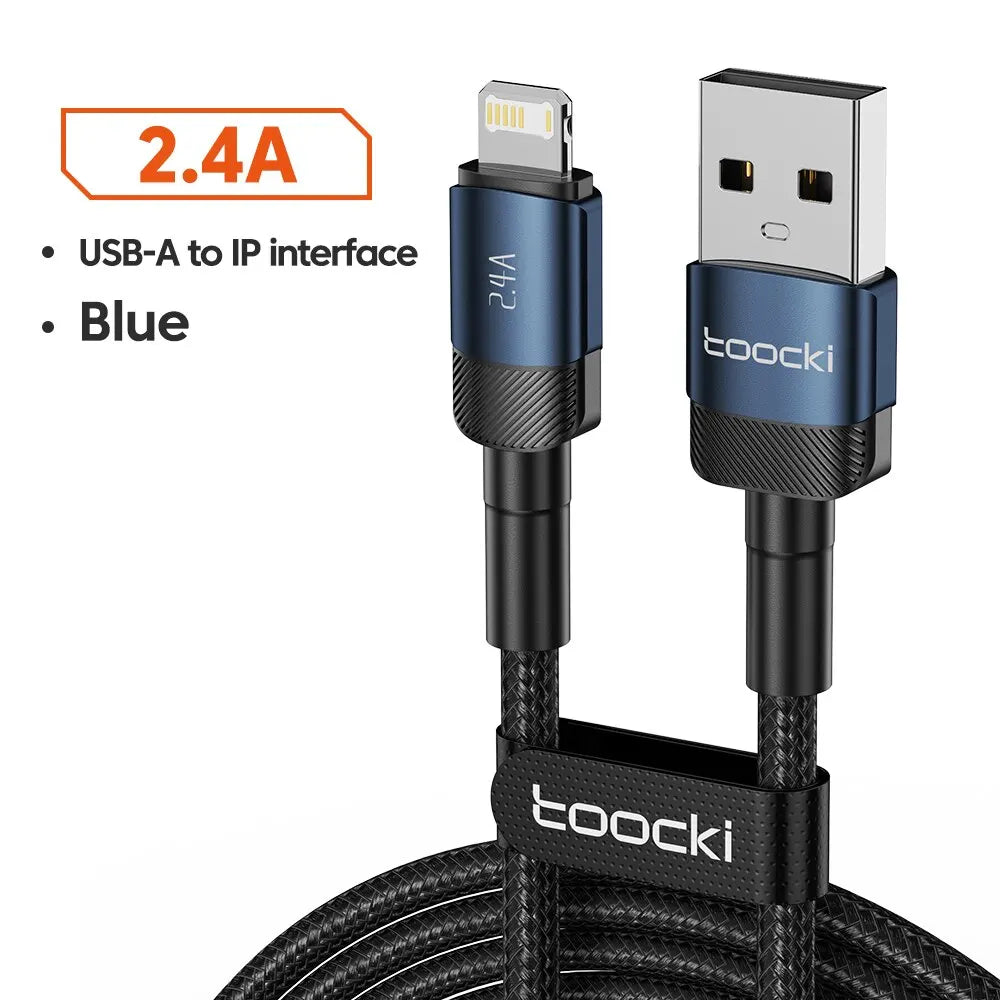 High-Speed USB Type C Fast Charging Cable for iPhone 15/14/13/12/11 & Huawei P40/P30 - Durable, Versatile, and Certified for Safety