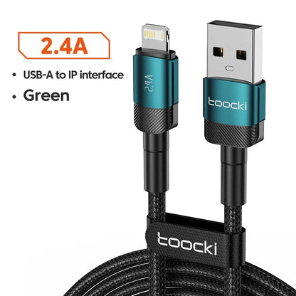 High-Speed USB Type C Fast Charging Cable for iPhone 15/14/13/12/11 & Huawei P40/P30 - Durable, Versatile, and Certified for Safety