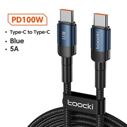 High-Speed USB Type C Fast Charging Cable for iPhone 15/14/13/12/11 & Huawei P40/P30 - Durable, Versatile, and Certified for Safety