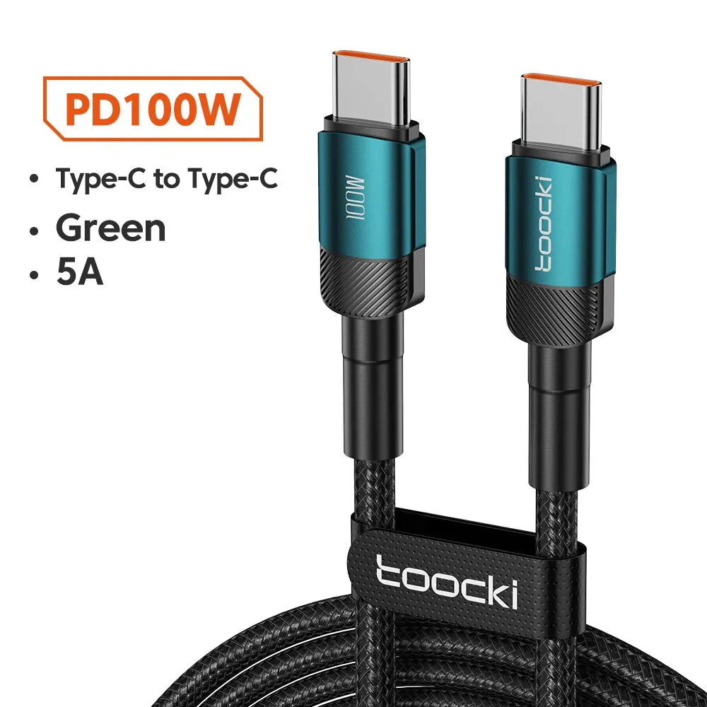 High-Speed USB Type C Fast Charging Cable for iPhone 15/14/13/12/11 & Huawei P40/P30 - Durable, Versatile, and Certified for Safety