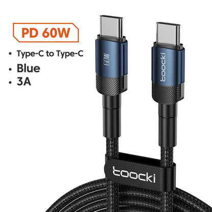 High-Speed USB Type C Fast Charging Cable for iPhone 15/14/13/12/11 & Huawei P40/P30 - Durable, Versatile, and Certified for Safety